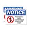 Signmission Restricted Area Authorized Employees Only OSHA Notice Sign, Plastic, 10in W x 7in L, 2PK OS-2PACK-NS-P-710-L-16477 - alternate 1